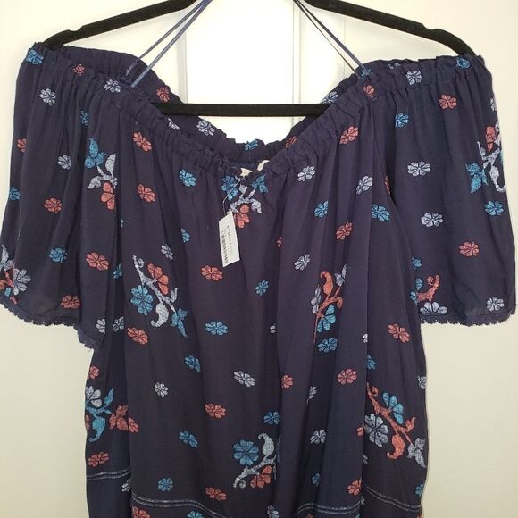 Beltaine Off The Shoulder Short Sleeve Blouse - Picture 4 of 7